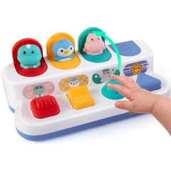 Montessori Baby Pop Up Animals Toy Interactive Sensory Toys for Toddlers