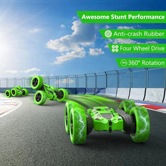 Rc Stunt Car Kids Double Sided Flip Remote Control Cars 2.4G High Speed 360°