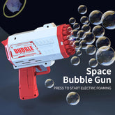 Electric Automatic Bubble Gun Party Birthday Gift Toy